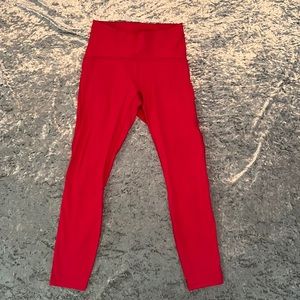 Lululemon Hot Pink 7/8 Length Leggings Size 6